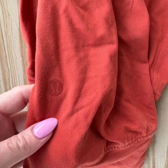 Lululemon Ready To Rulu High Rise Crop Pants Joggers Red Rock 6 orange red - Picture 10 of 10